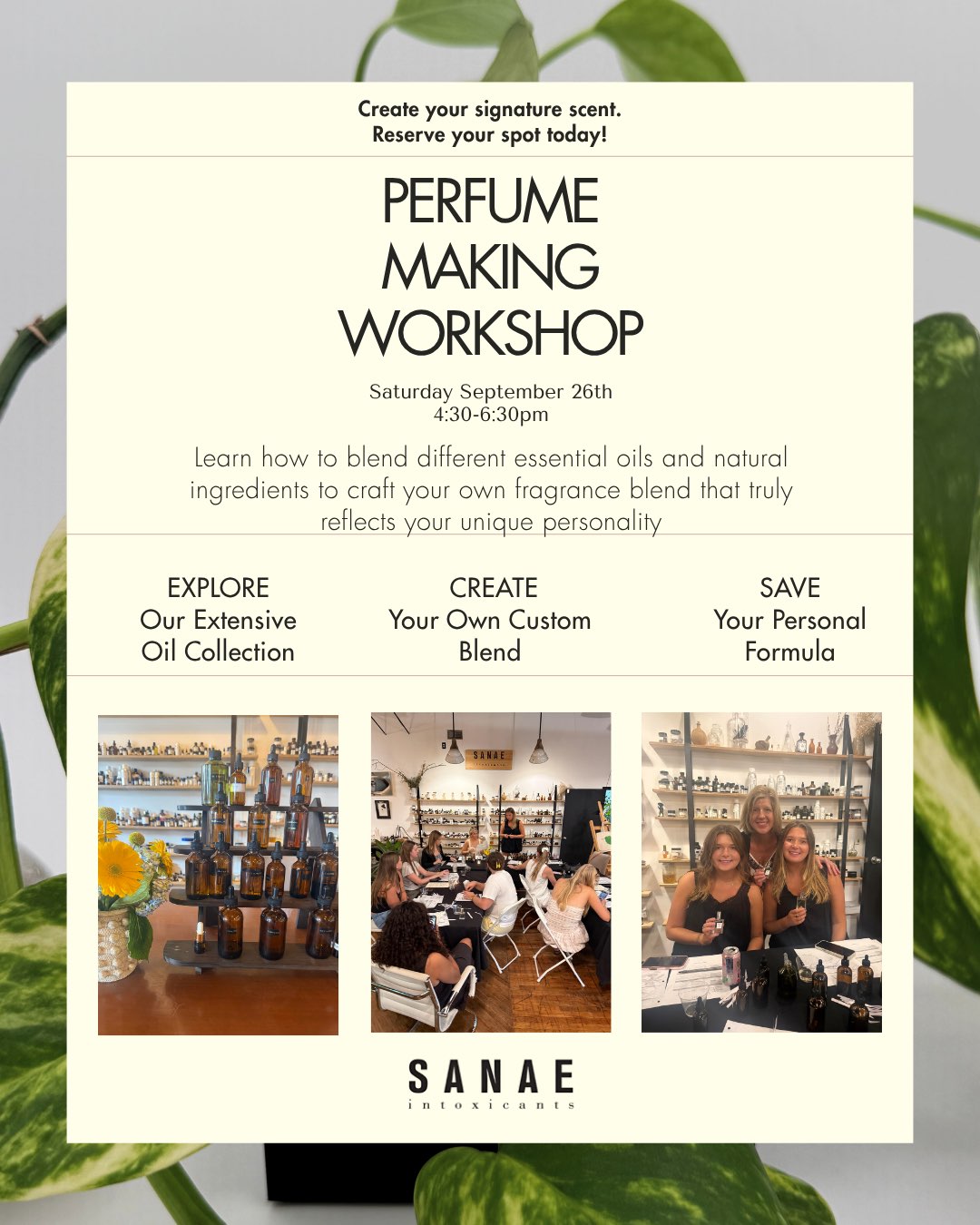 Perfume Making Workshop