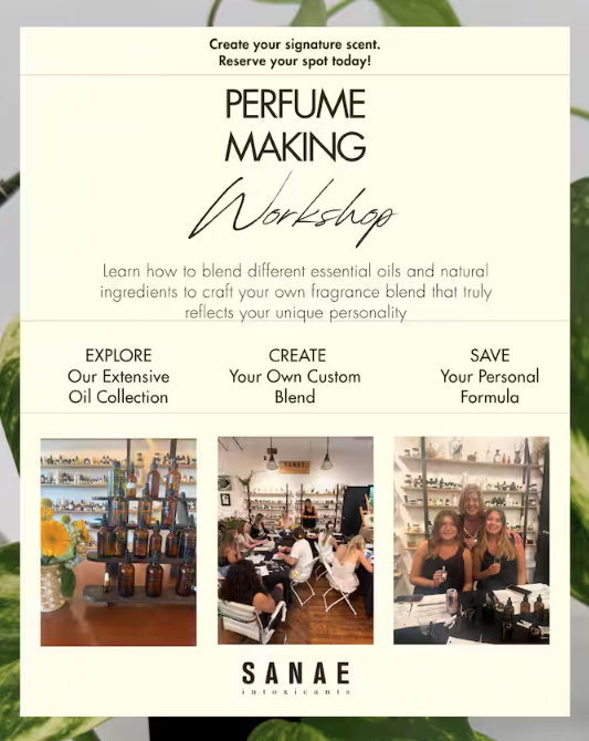 Perfume Making Workshop - October Dates