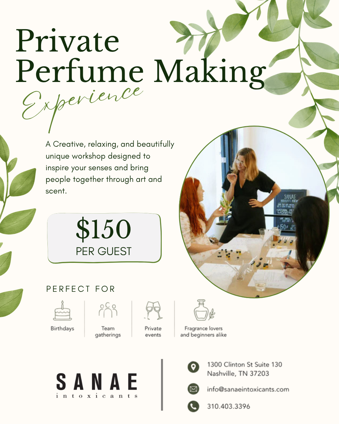 Private Perfume Workshop